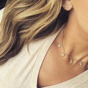 Stella & Dot Cameron Charm Choker Necklace